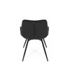 Jídelní židle, černá, látka, HC-T1130 BK2