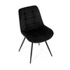 Jídelní židle, černá, látka, HC-T1130 BK2