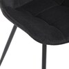 Jídelní židle, černá, látka, HC-T1130 BK2