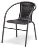 Balkonová židle BASILEJ černá (2 ks)