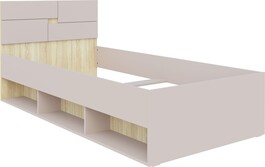 MARON jednolůžková postel 90, kašmír/dub Sonoma