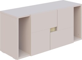 MARON široká komoda 90, kašmír/dub Sonoma