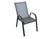 Zahradní sestava BADEN + DARMA (1x stůl + 6x křeslo) černá/šedá