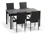 Zahradní sestava BADEN M + 4x ESSEN černá
