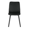 Jídelní židle, černá, sametová látka, DCL-973 BK4