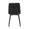 Jídelní židle, černá, sametová látka, DCL-973 BK4