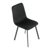 Jídelní židle, černá, sametová látka, DCL-973 BK4