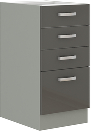 D40S/4 dolní skříňka se zásuvkami GREY