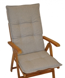 Polstr na teakové zahradní křeslo UNI excelent vysoké - látka voděodolná Patio