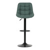 Barová židle, zelená, látka,AUB-V3066 GRN3