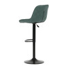 Barová židle, zelená, látka,AUB-V3066 GRN3
