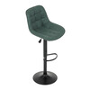 Barová židle, zelená, látka,AUB-V3066 GRN3