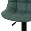 Barová židle, zelená, látka,AUB-V3066 GRN3