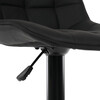 Barová židle, černá, látka,AUB-V3066 BK3