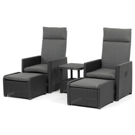 Zahradní set 1+2, polyratan, šedá, AZS-L2665 GREY