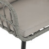 Zahradní židle, kov, polyratan, šedá, AZ-F1406 GREY