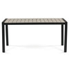 Zahradní stůl 160x90cm, hliník, polywood, černá, AZT-S1514 BK