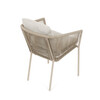 Zahradní židle, hliník, látka, béžová, AZC-C1179 CRM