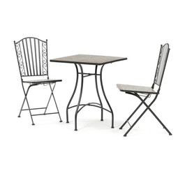 Zahradní set 1+2, kov, keramická mozaika, US1700 SET