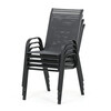 Zahradní židle, kov, síťovina, šedá, AZC-C1000 GREY