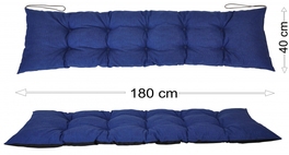 Podsedák 180x40 modrý melír