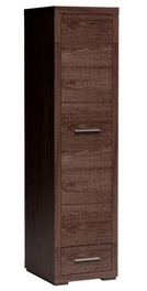 Šatní skříň 1-dveřová VEGAS V-36 levá dub santana tmavá