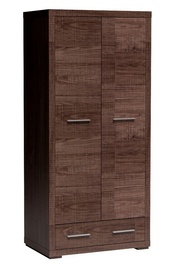 Šatní skříň 2-dveřová VEGAS V-37 dub santana tmavá