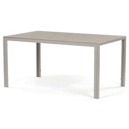 Zahradní stůl 150x89cm, kov, polywood, béžová, AZT-S1215 CRM