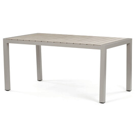 Zahradní stůl 162x90cm, hliník, polywood, béžová, AZT-S1514 CRM