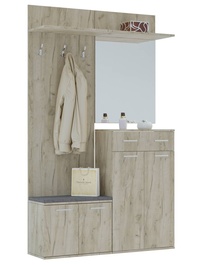 ARMADI II předsíňová stěna dub kraft šedý