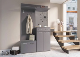 ARMADI II předsíňová stěna grafit šedý