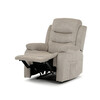 Polohovací křeslo, béžová, látka, TV-4086 LAN2