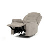 Polohovací křeslo, béžová, látka, TV-4086 LAN2