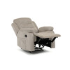 Polohovací křeslo, béžová, látka, TV-4086 LAN2