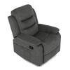 Polohovací křeslo, šedá, látka, TV-4086 GREY2