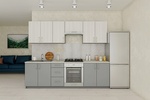 Kuchyňská linka 260 TATIKA ash surfside/chinchilla grey