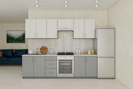 Kuchyňská linka 260 TATIKA ash surfside/chinchilla grey