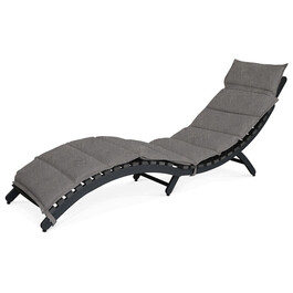 Zahradní lehátko 54x192x68cm, hliník, šedá, AZL-L1301 GREY