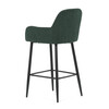 Barová židle, zelená, látka,AUB-V4009 GRN6