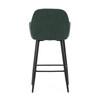 Barová židle, zelená, látka,AUB-V4009 GRN6