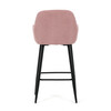 Barová židle, růžová, látka,AUB-V4009 PINK6