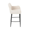 Barová židle, béžová, látka,AUB-V4009 CRM6