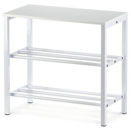 Botník, kov, bílá, 83168-42 WT