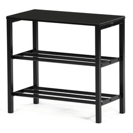 Botník, kov, černá, 83168-42 BK