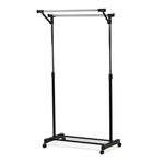 Stojan na šaty, kov, černá, 84511 BK