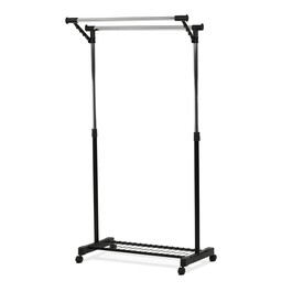Stojan na šaty, kov, černá, 84511 BK