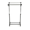 Stojan na šaty, kov, černá, 84521 BK
