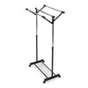 Stojan na šaty, kov, černá, 84521 BK