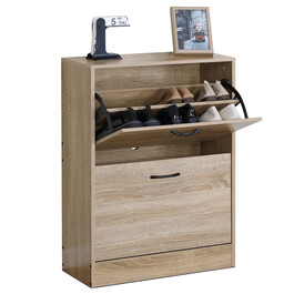 Botník, mdf, hnědá, ABO-G1014 OAK