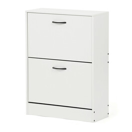 Botník, mdf, bílá, ABO-G1014 WT